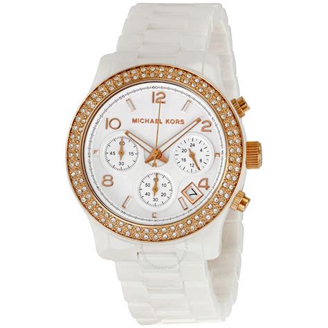 Michael Kors white dial watch